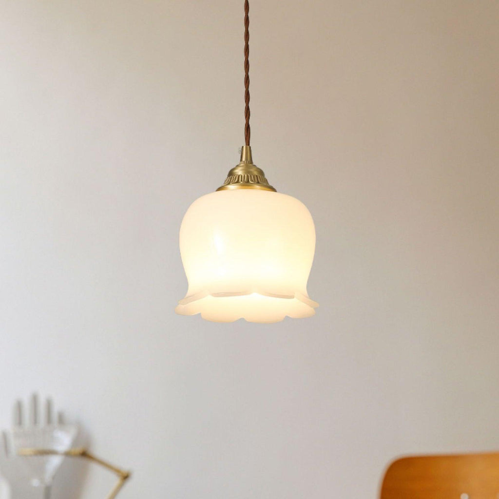 Valley Flower Pendant Lamp — Sculptural Bell-Shaped Shade