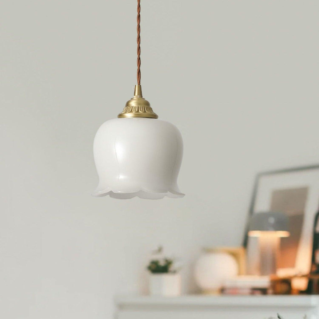 Valley Flower Pendant Lamp — Sculptural Bell-Shaped Shade