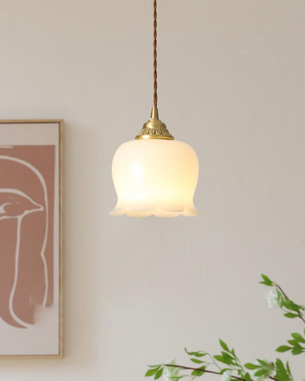 Valley Flower Pendant Lamp — Sculptural Bell-Shaped Shade