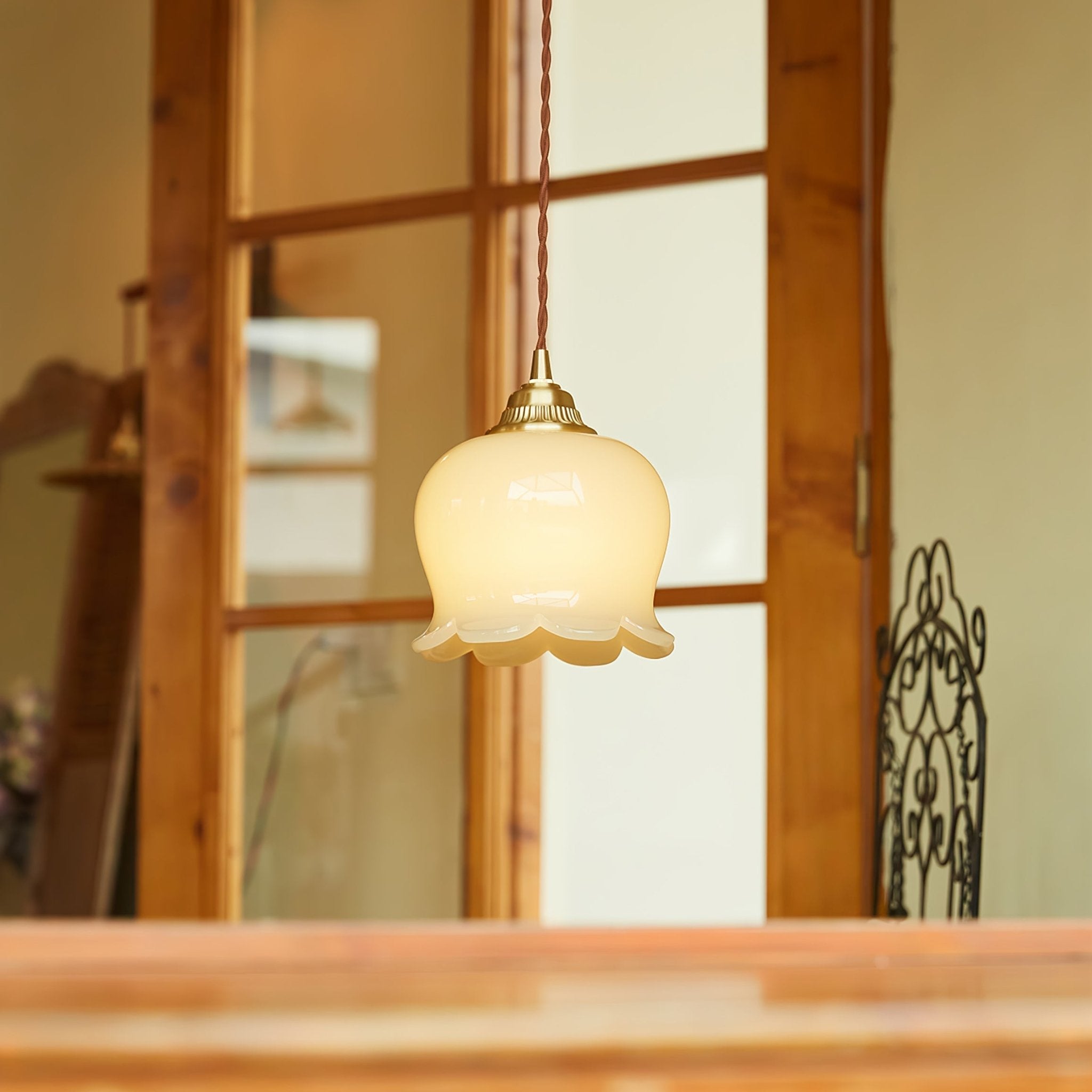 Valley Flower Pendant Lamp — Sculptural Bell-Shaped Shade