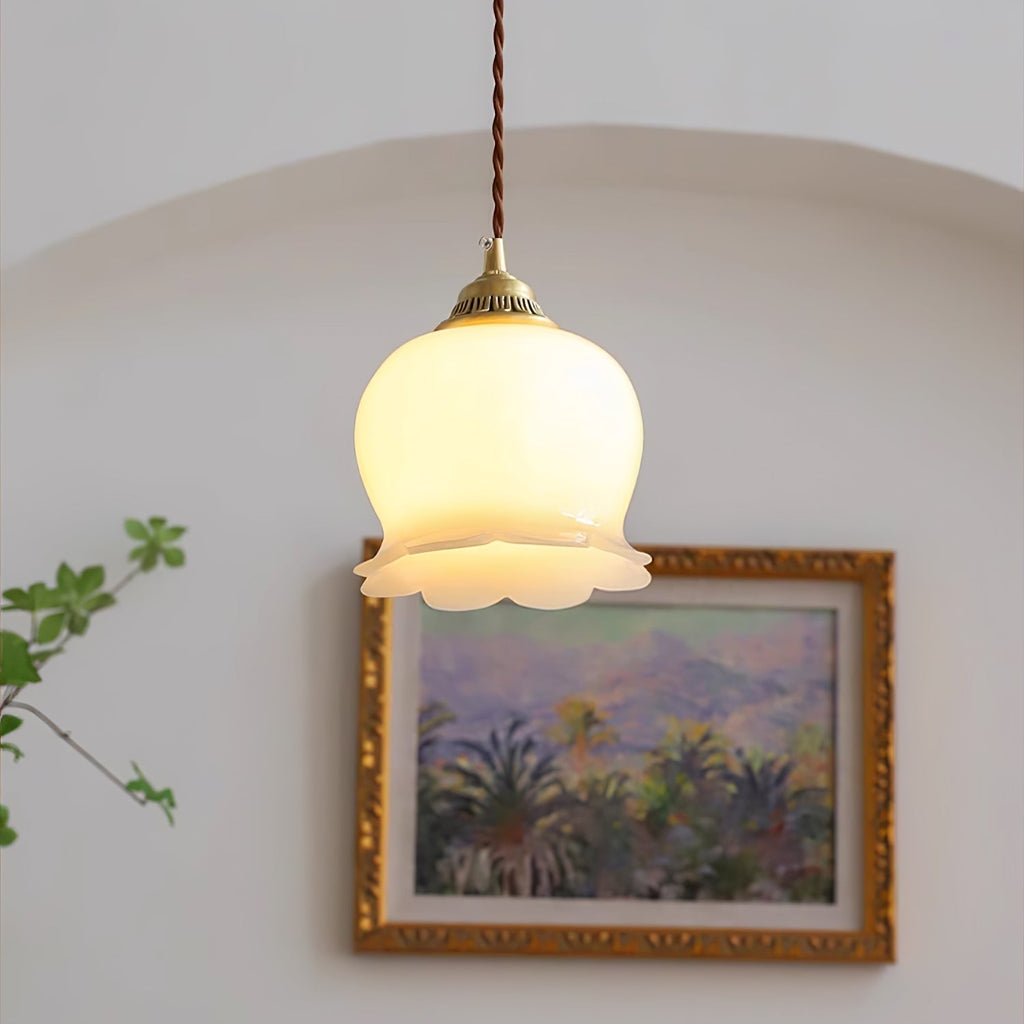 Valley Flower Pendant Lamp — Sculptural Bell-Shaped Shade