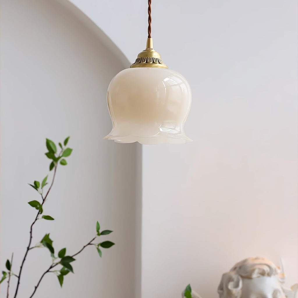 Valley Flower Pendant Lamp — Sculptural Bell-Shaped Shade