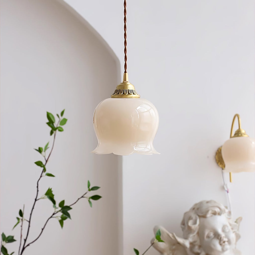 Valley Flower Pendant Lamp — Sculptural Bell-Shaped Shade
