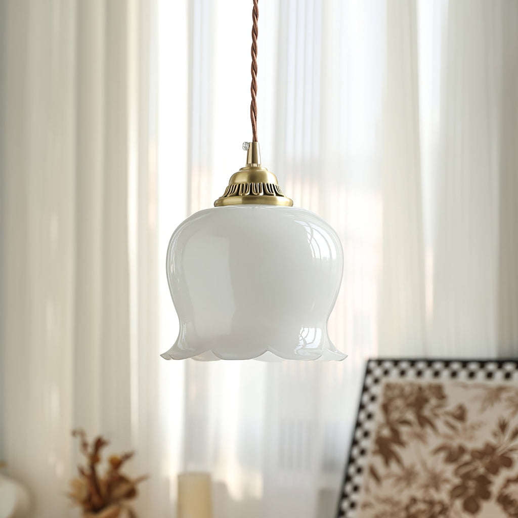 Valley Flower Pendant Lamp — Sculptural Bell-Shaped Shade