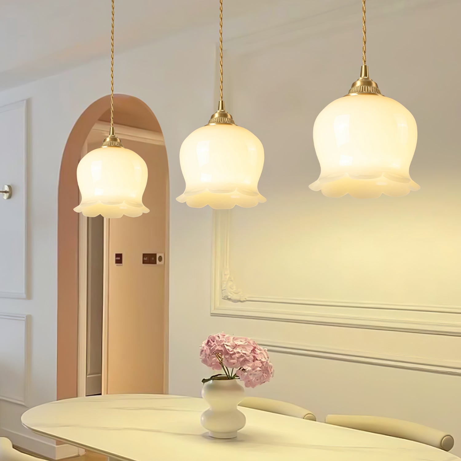 Valley Flower Pendant Lamp — Sculptural Bell-Shaped Shade