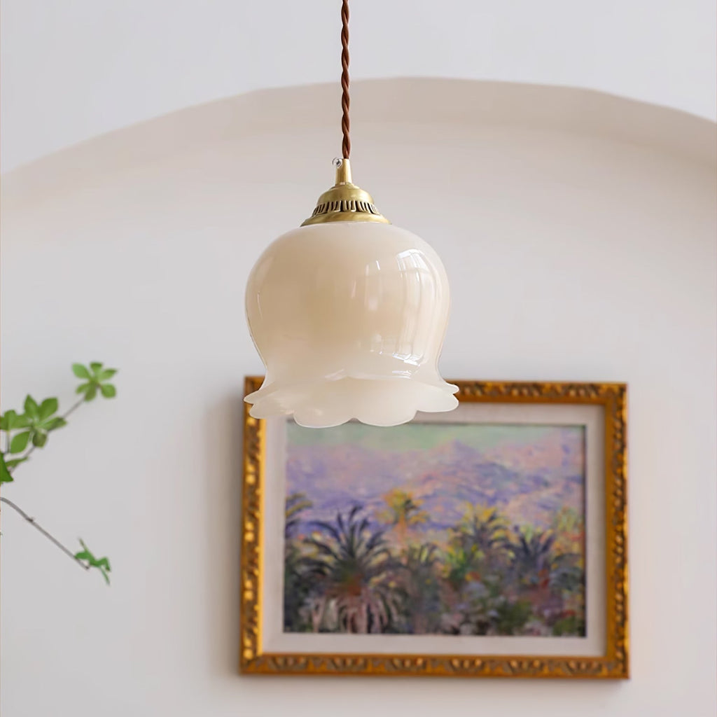 Valley Flower Pendant Lamp — Sculptural Bell-Shaped Shade