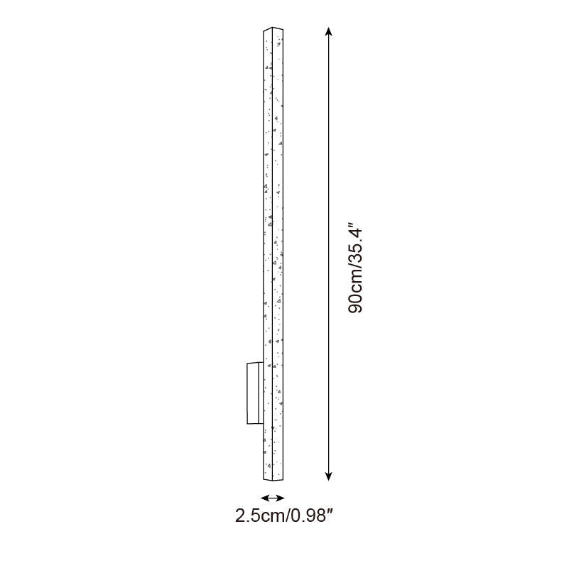 Lampada da parete sottile Opalyn in travertino - LED integrato bianco caldo 3000K