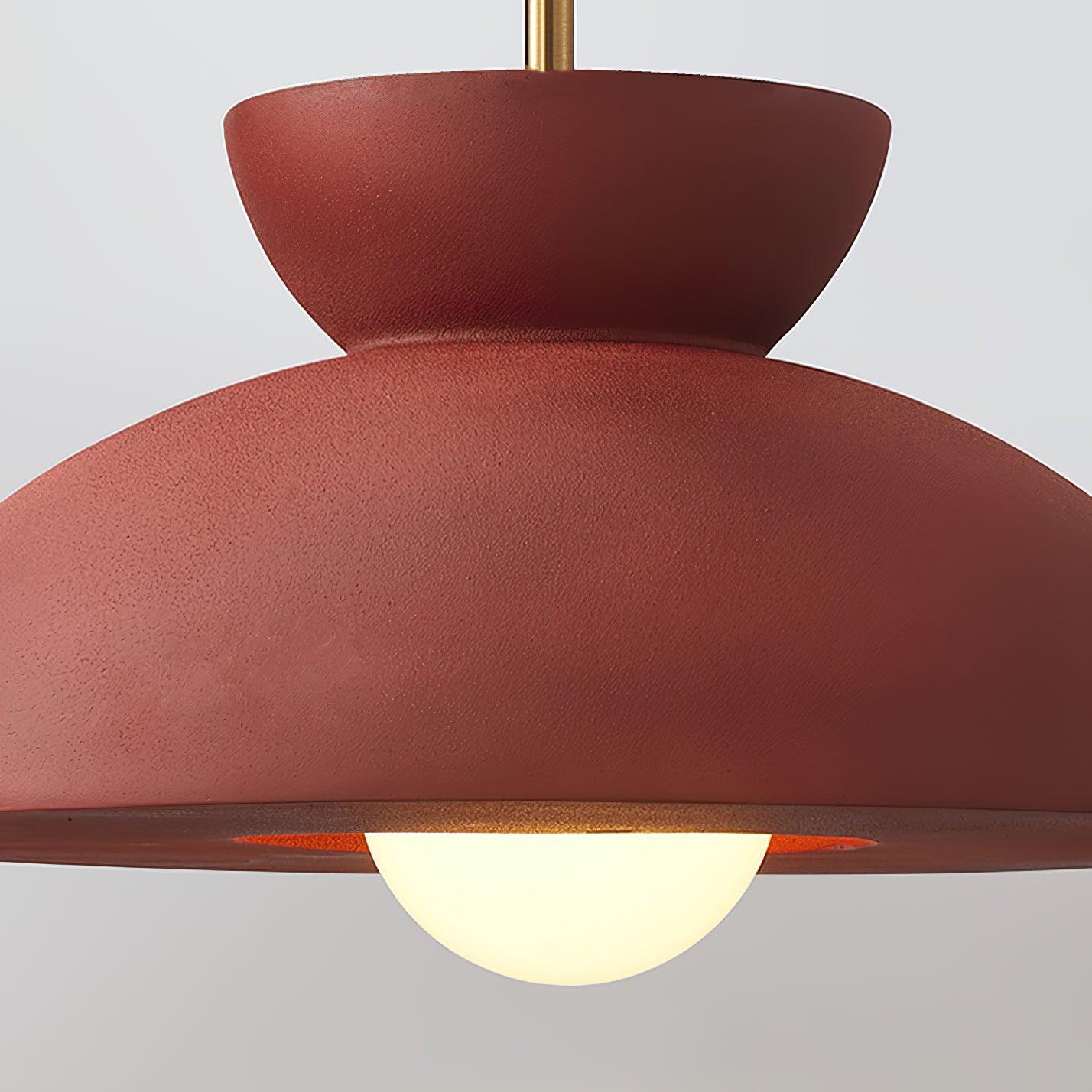 Závěsná lampa Veepee — obrácený sochařský design
