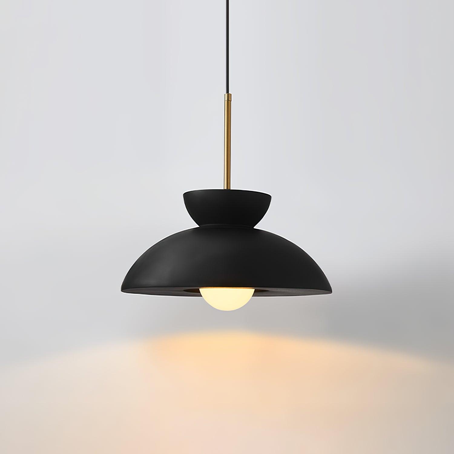 Závěsná lampa Veepee — obrácený sochařský design