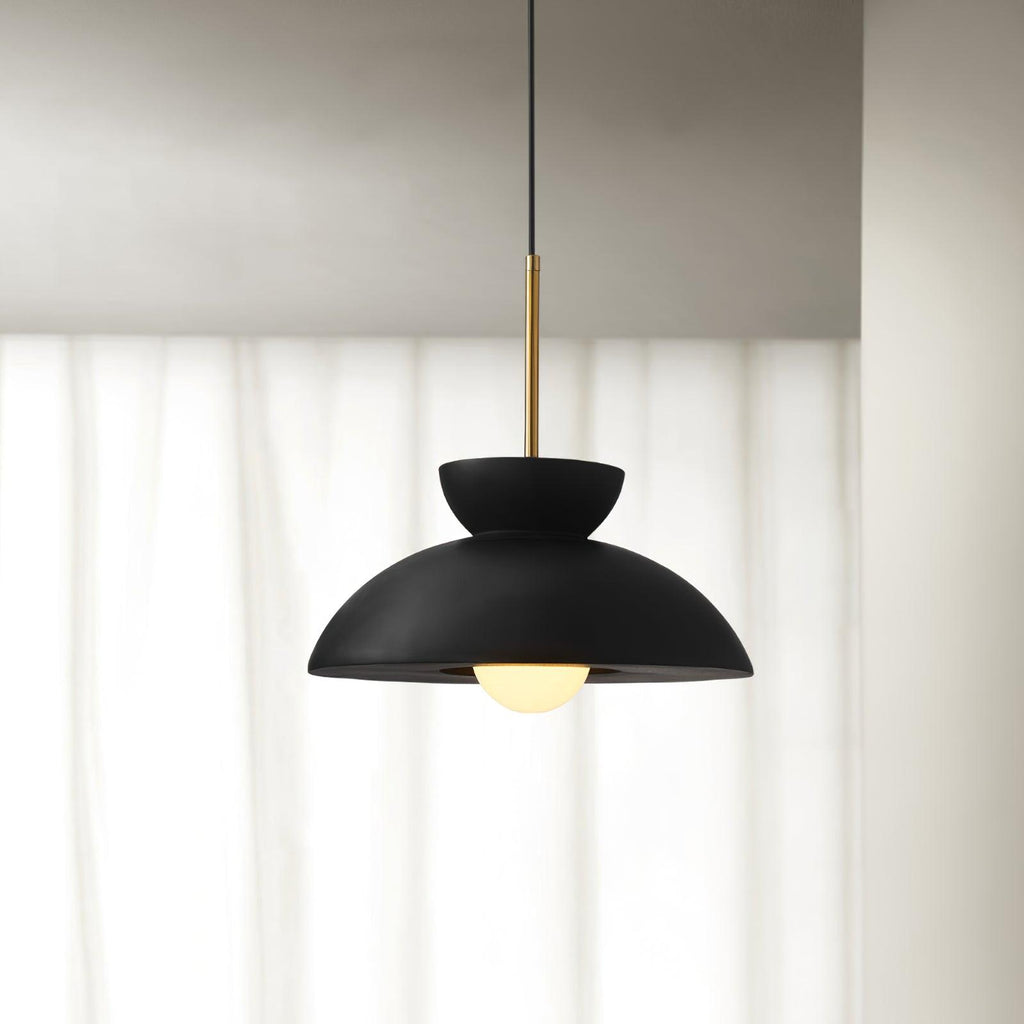 Závěsná lampa Veepee — obrácený sochařský design