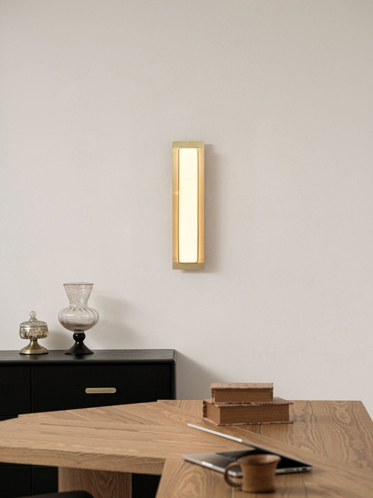 Velmora Alabaster Wall Light — Rounded Edges