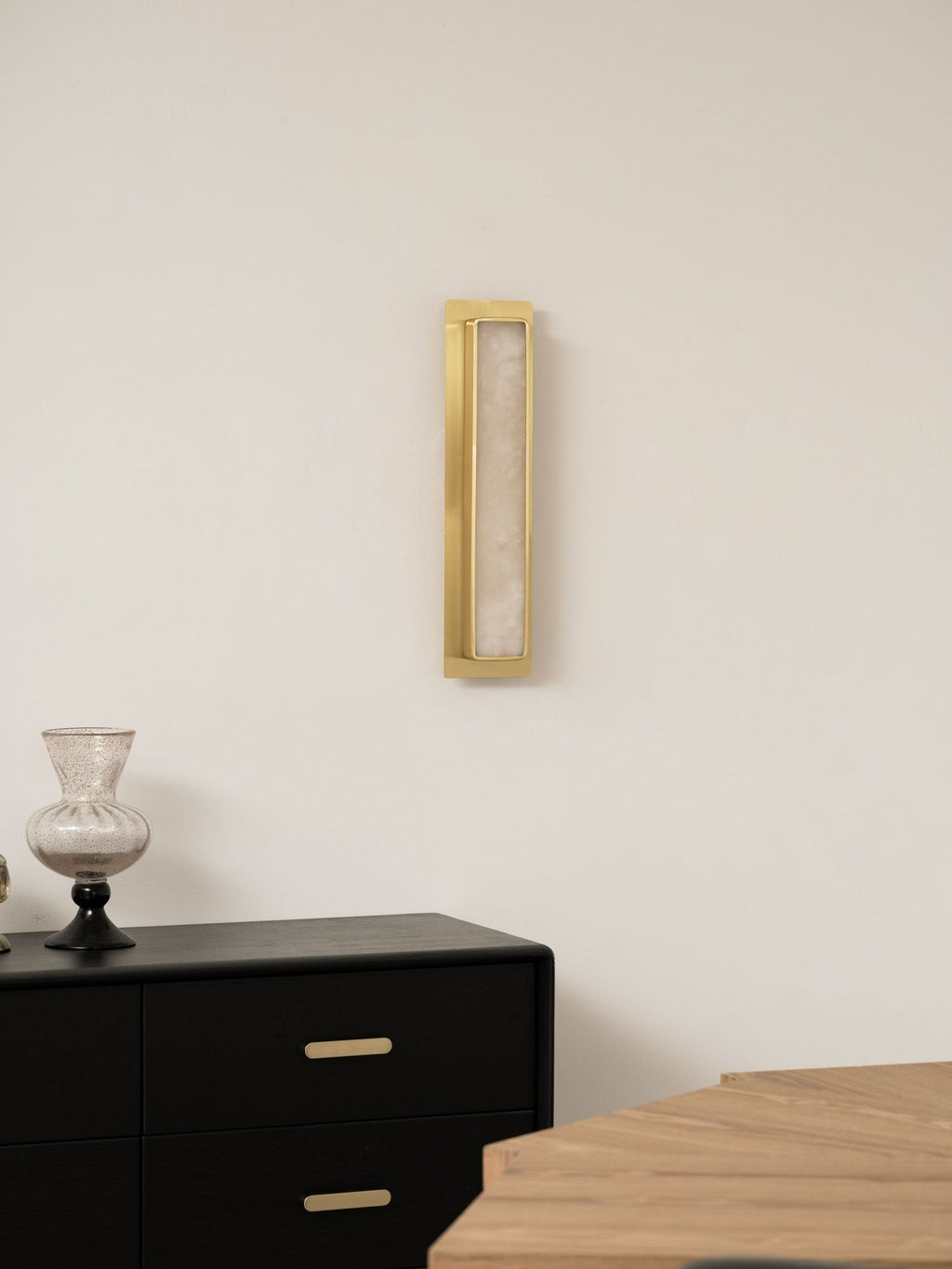 Velmora Alabaster Wall Light — Rounded Edges