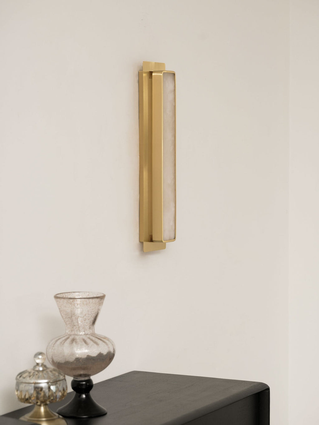 Velmora Alabaster Wall Light — Rounded Edges