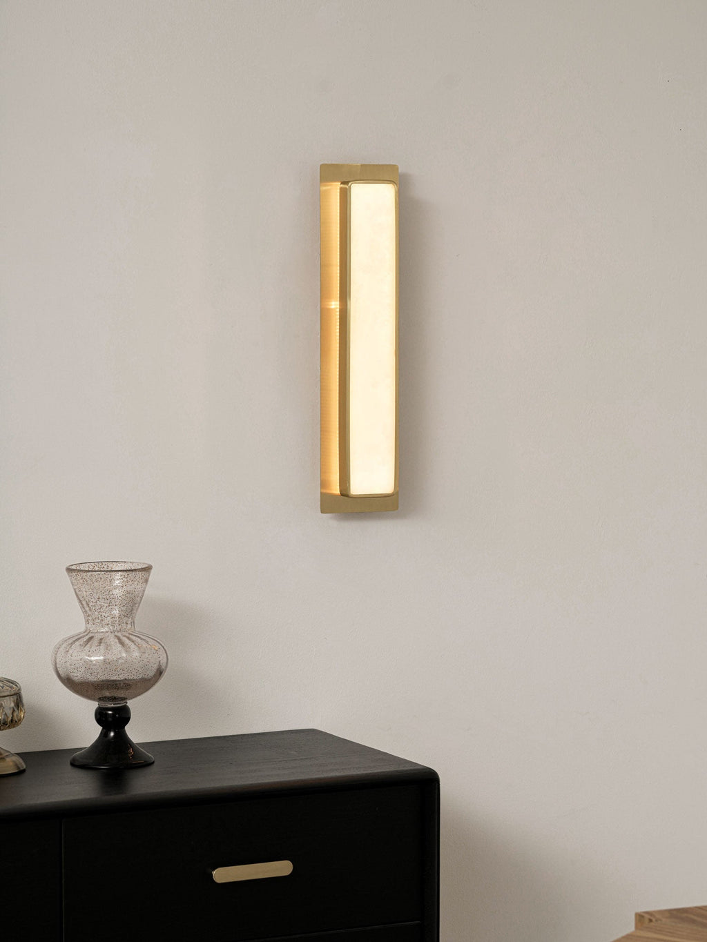 Velmora Alabaster Wall Light — Rounded Edges