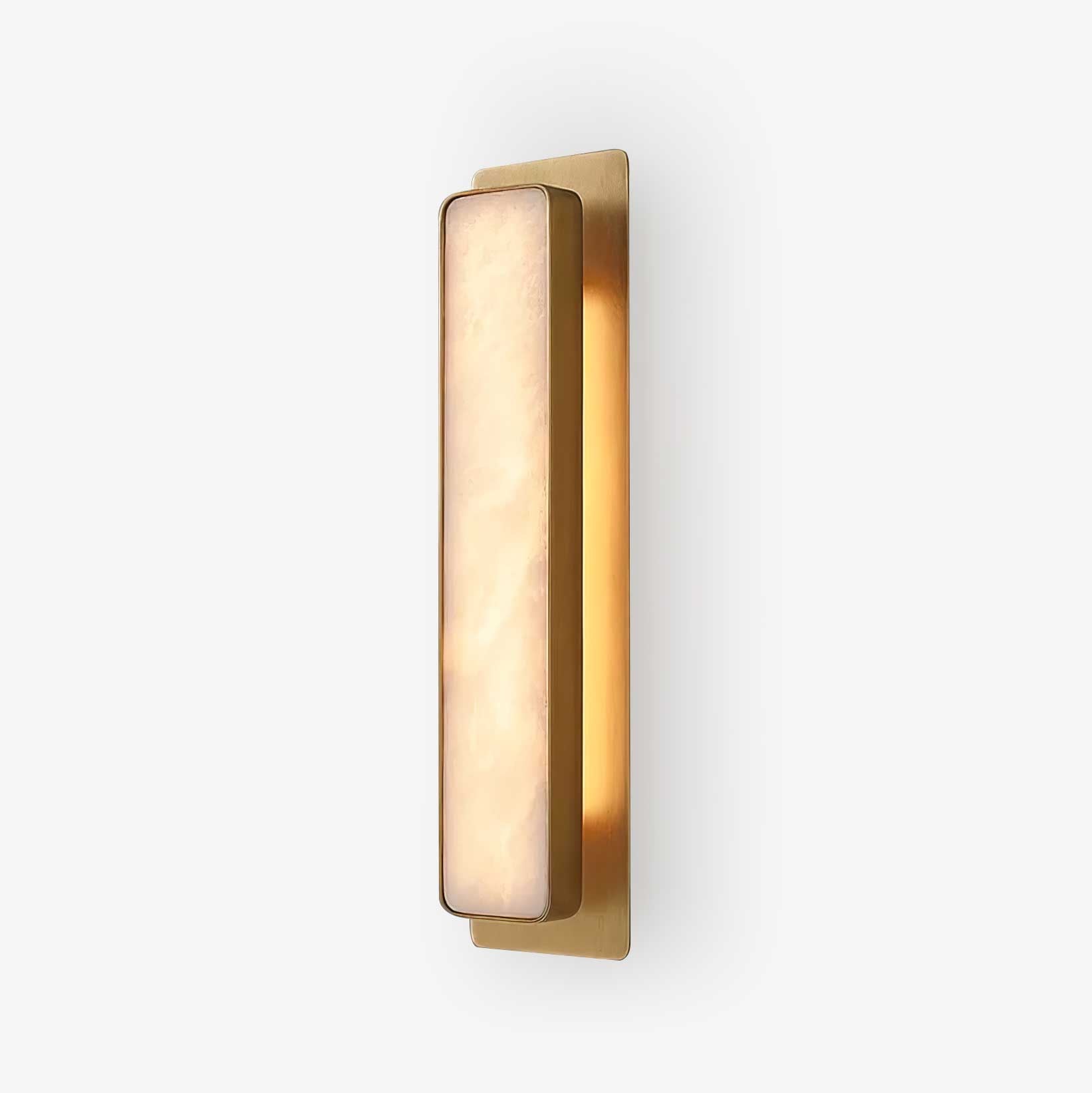 Velmora Alabaster Wall Light — Rounded Edges