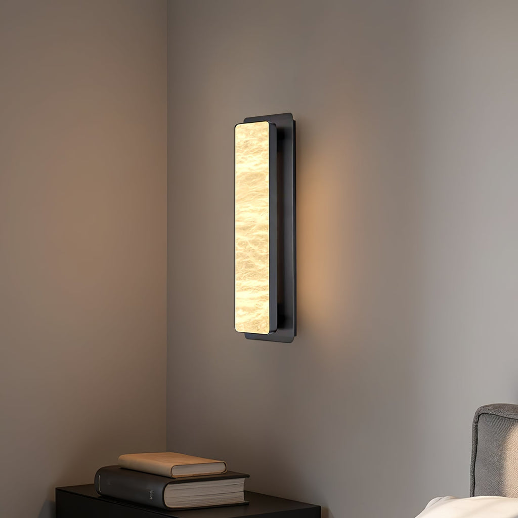 Velmora Alabaster Wall Light — Rounded Edges