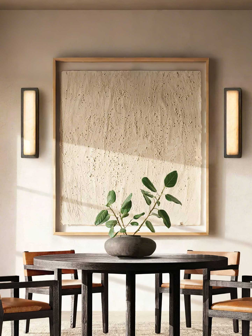 Velmora Alabaster Wall Light — Rounded Edges