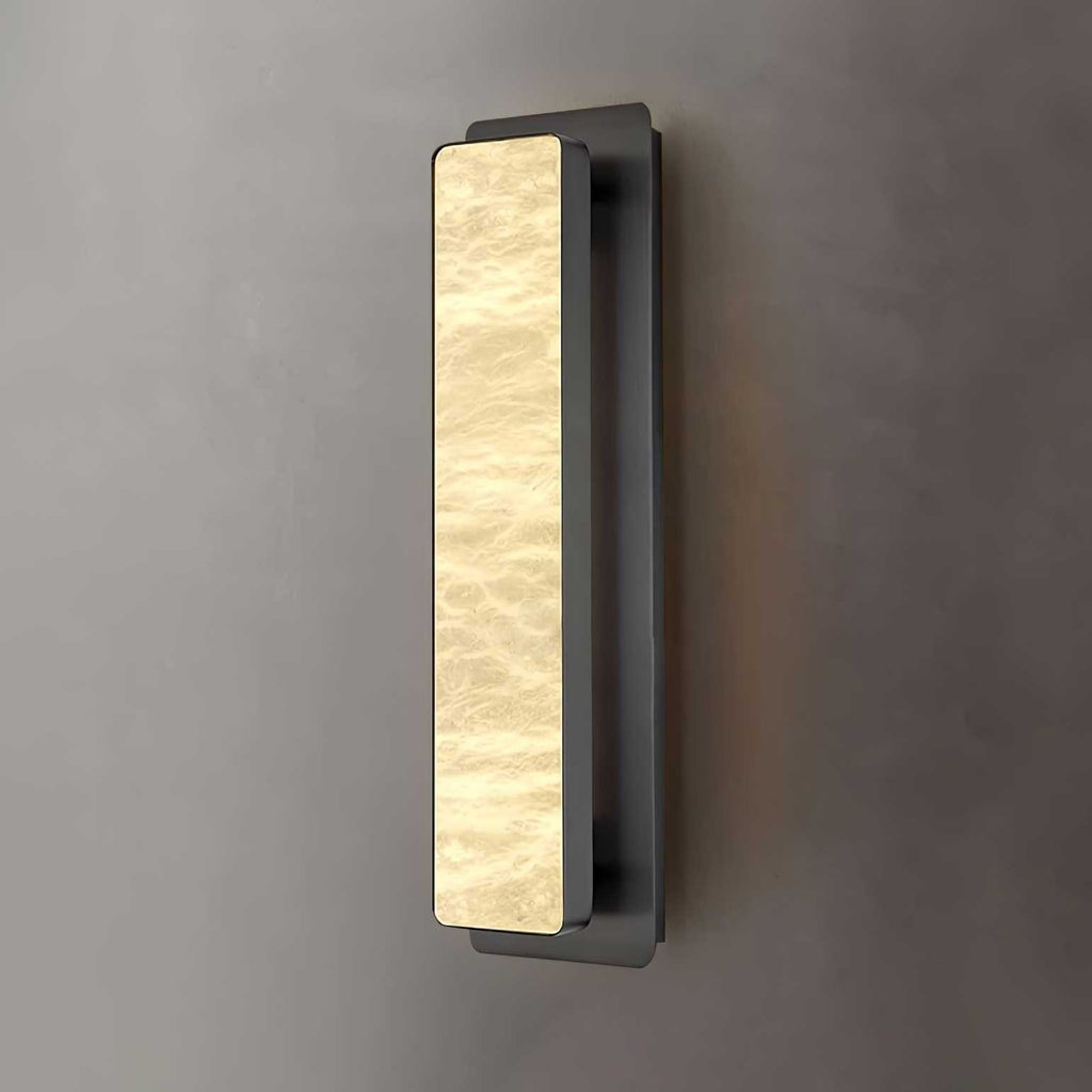 Velmora Alabaster Wall Light — Rounded Edges