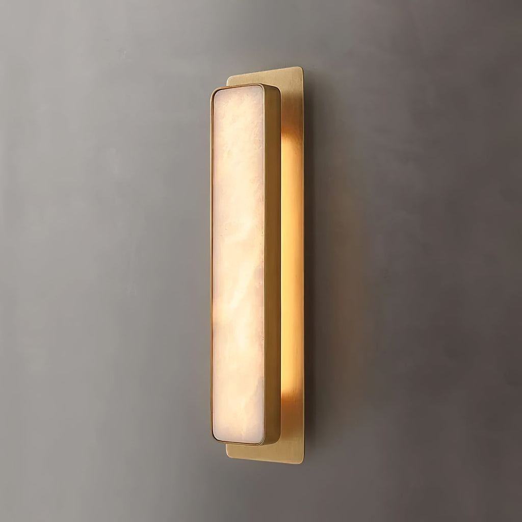 Velmora Alabaster Wall Light — Rounded Edges
