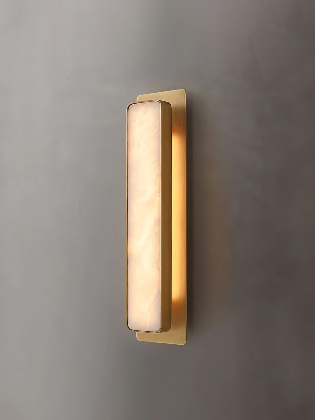 Velmora Alabaster Wall Light — Rounded Edges