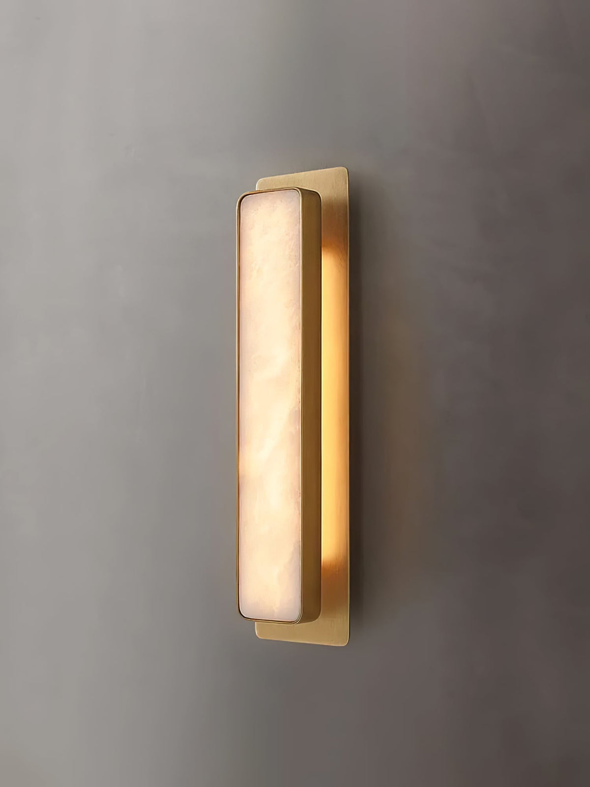 Velmora Alabaster Wall Light — Rounded Edges