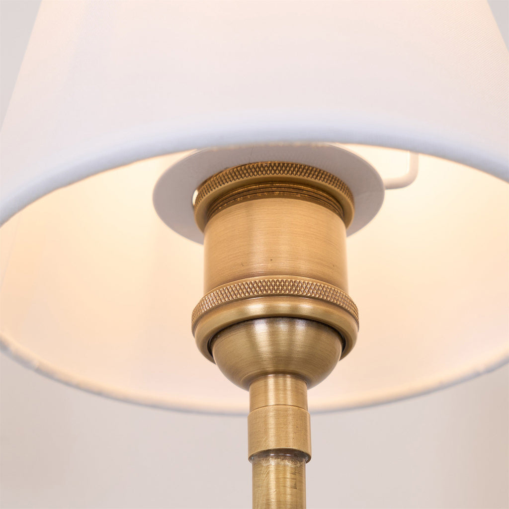 Nástěnná lampa Victor - černý bronz, látkové stínidlo