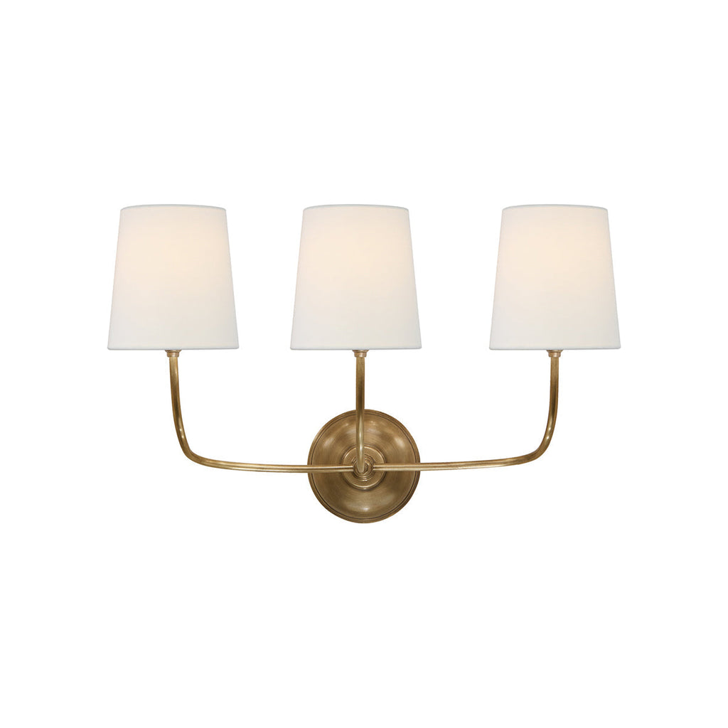 Nástěnná lampa Victor - černý bronz, látkové stínidlo