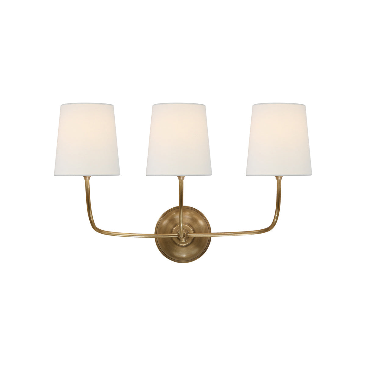 Nástěnná lampa Victor - černý bronz, látkové stínidlo
