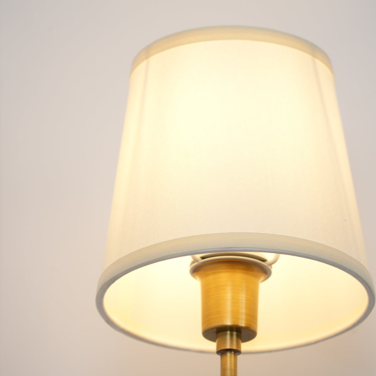 Nástěnná lampa Victor - černý bronz, látkové stínidlo