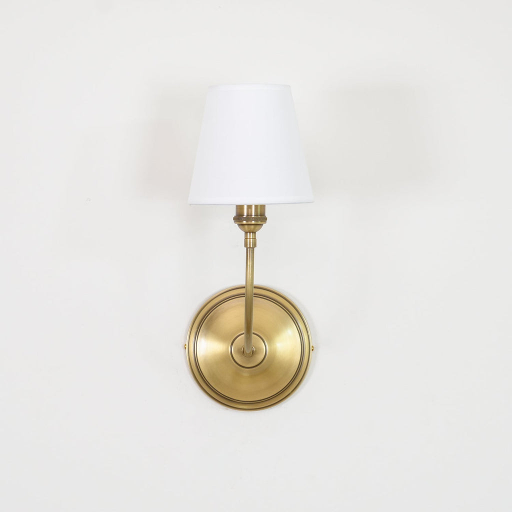Nástěnná lampa Victor - černý bronz, látkové stínidlo