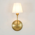 Nástěnná lampa Victor - černý bronz, látkové stínidlo