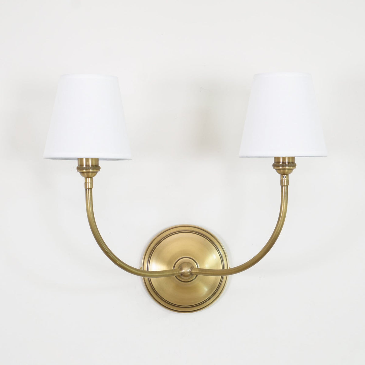 Nástěnná lampa Victor - černý bronz, látkové stínidlo