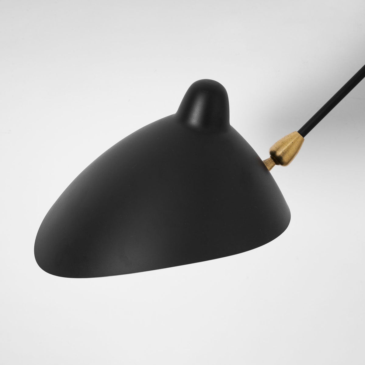 One-Arm Wall Sconce — 47″ Reach, Sculpted Design