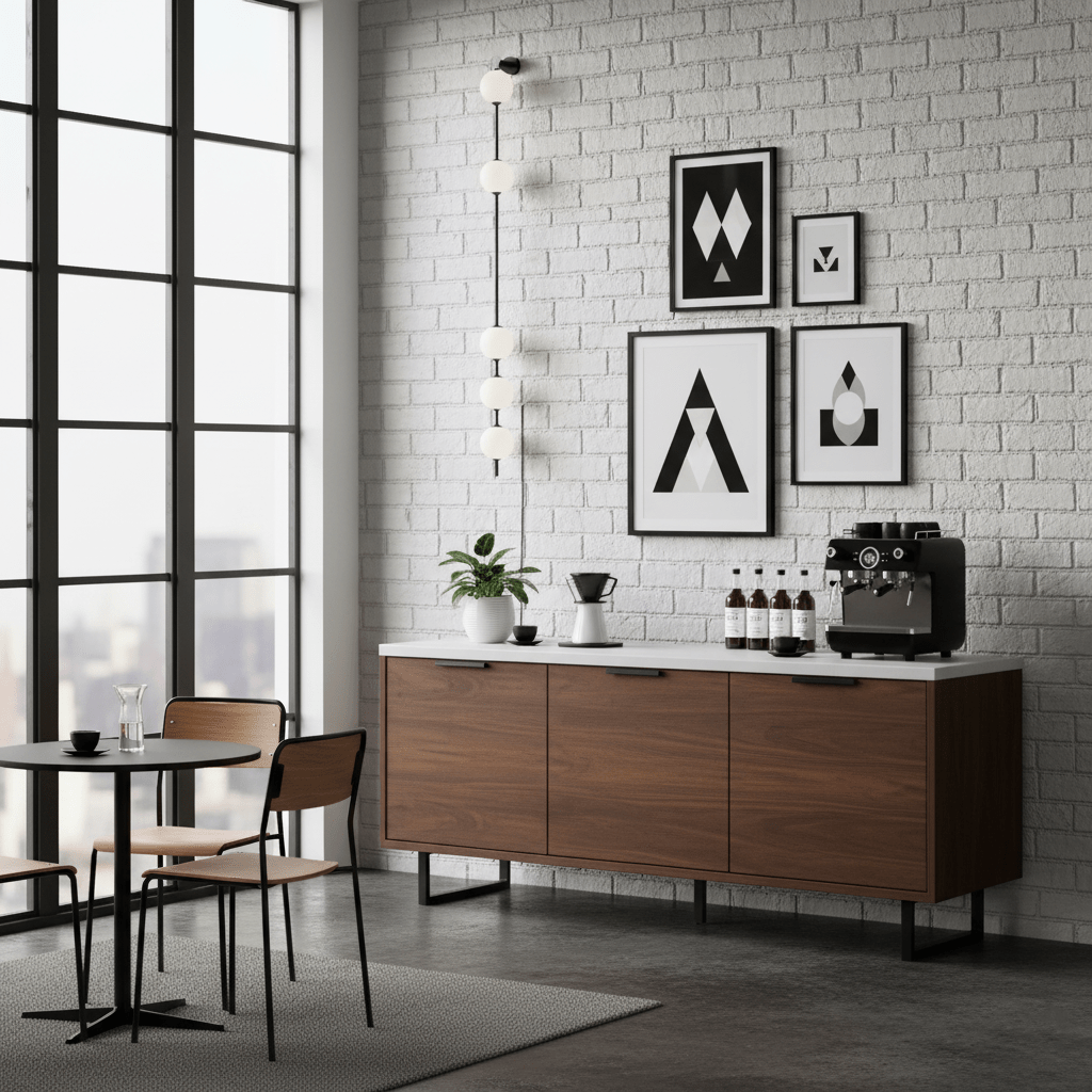 Vertical Balls Wall Lamp — Linear Sphere Chain