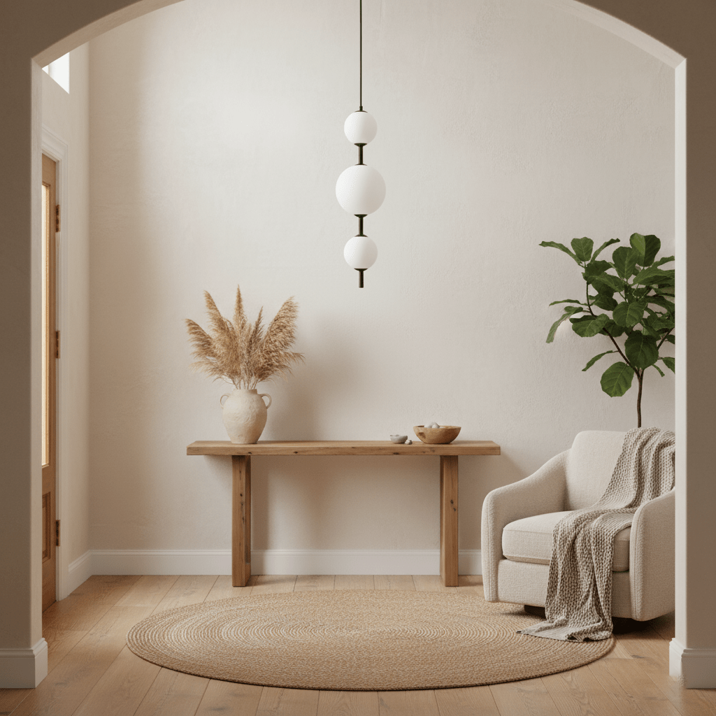 Vertical Globe Pendant Lamp — Stacked Sphere Design, Integrated Illumination, Ceiling Suspension