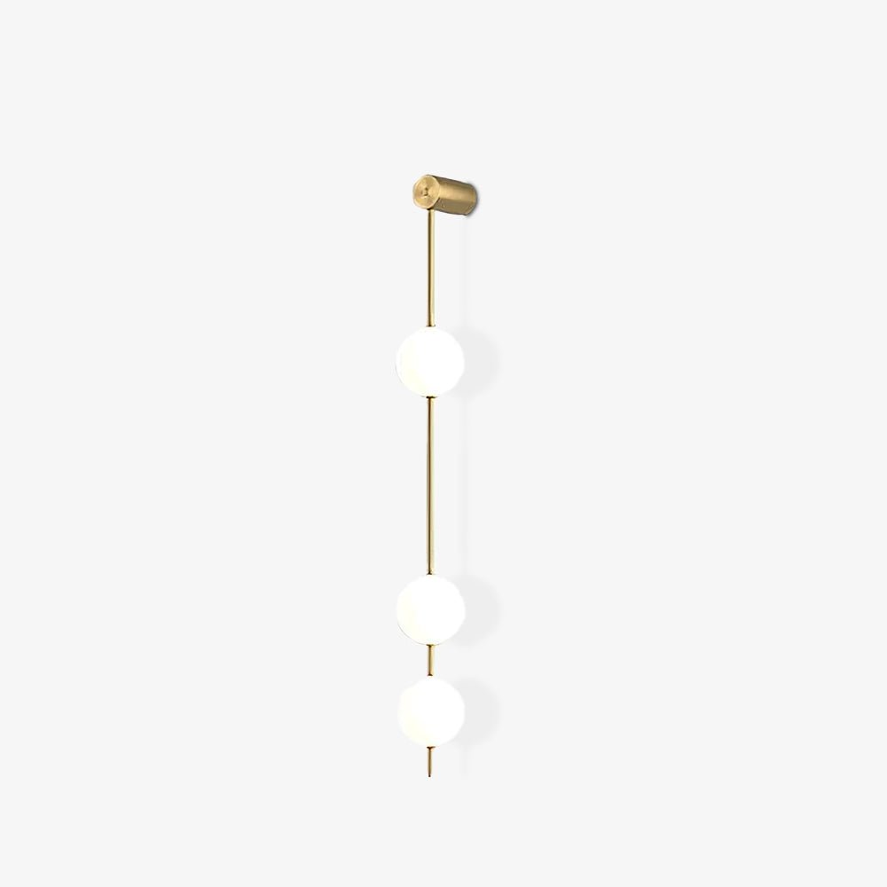 Vertical Balls Wall Lamp — Linear Sphere Chain