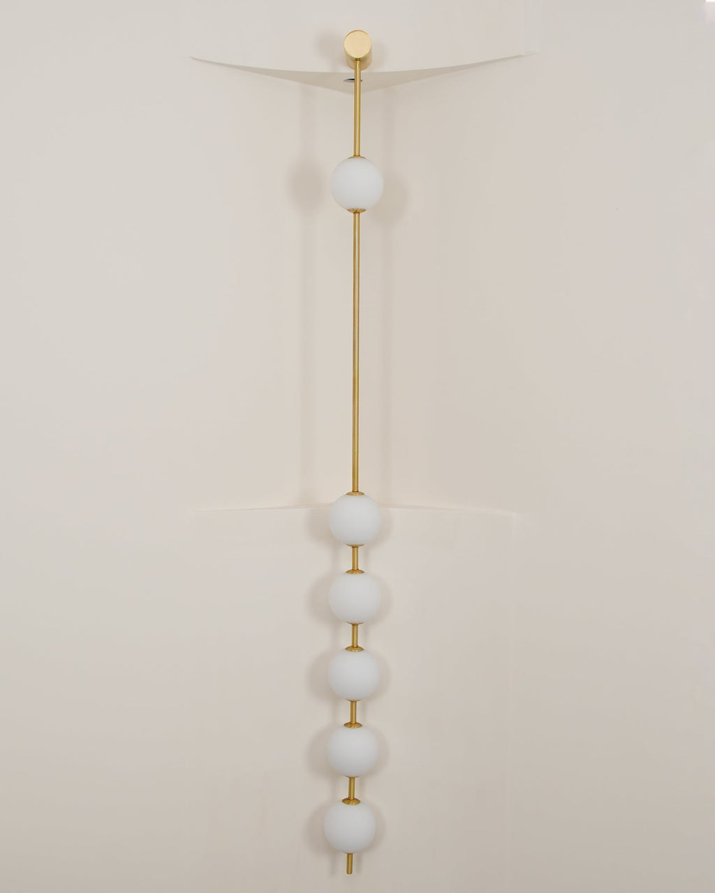 Vertical Balls Wall Lamp — Linear Sphere Chain