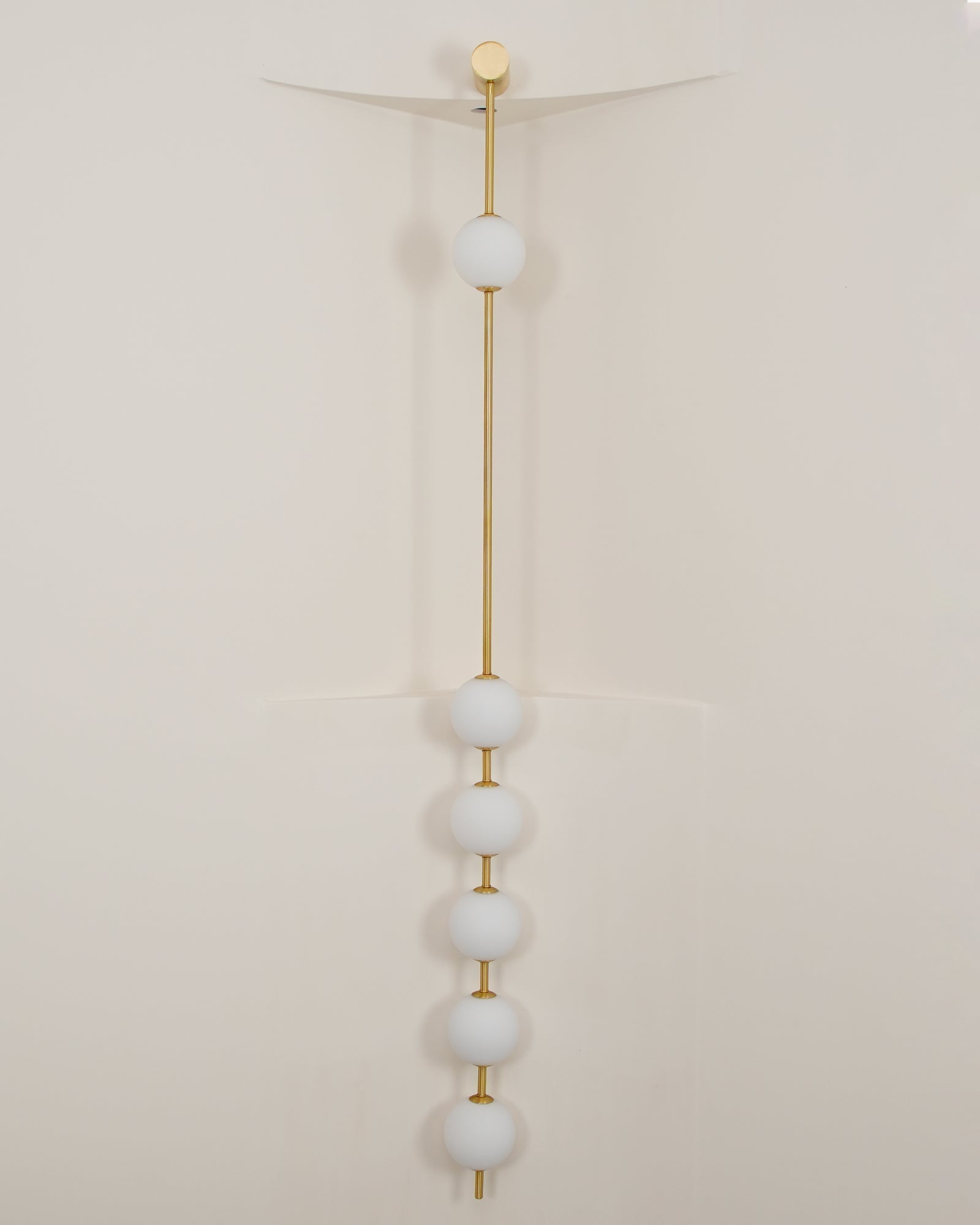 Vertical Balls Wall Lamp — Linear Sphere Chain