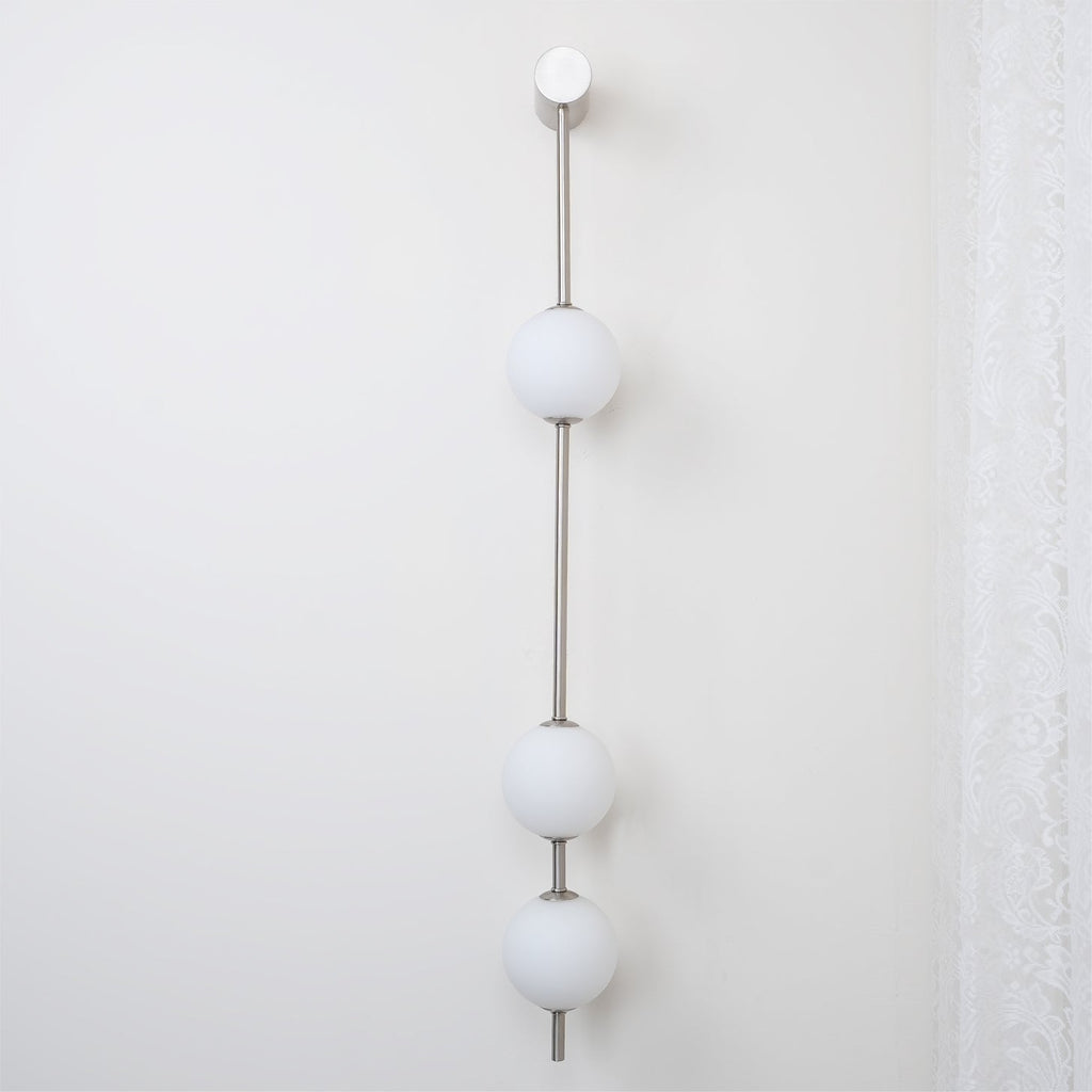 Vertical Balls Wall Lamp — Linear Sphere Chain
