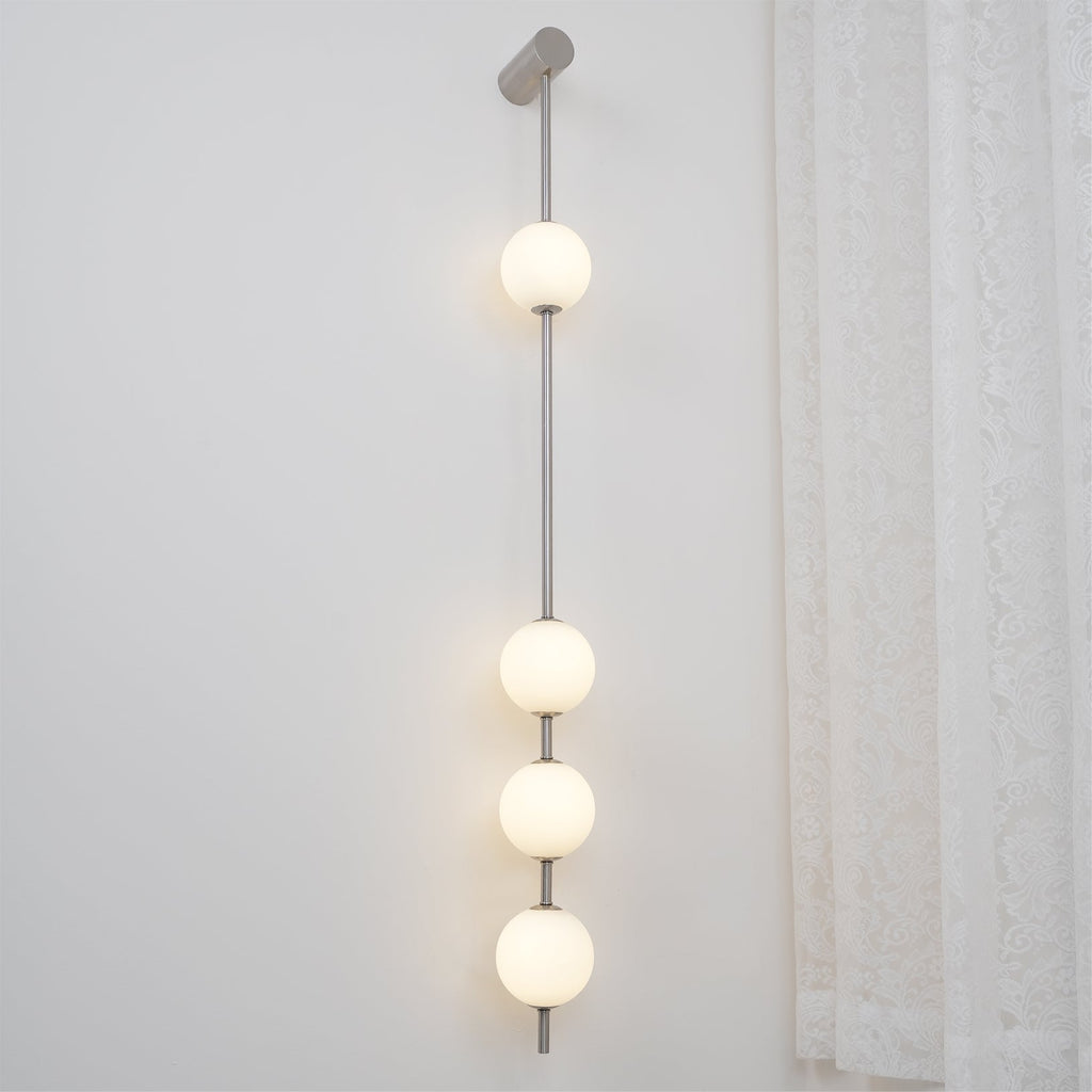 Vertical Balls Wall Lamp — Linear Sphere Chain