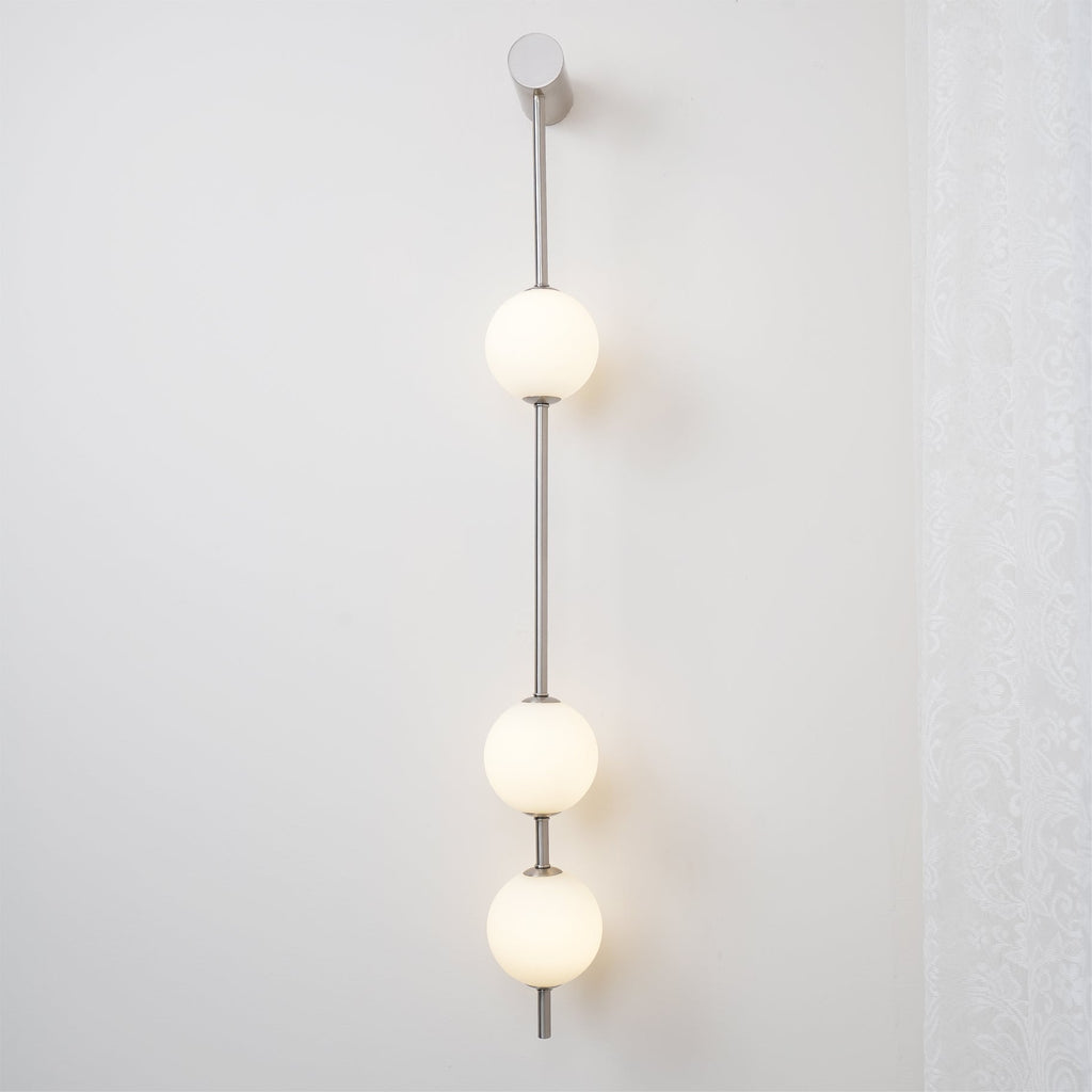 Vertical Balls Wall Lamp — Linear Sphere Chain