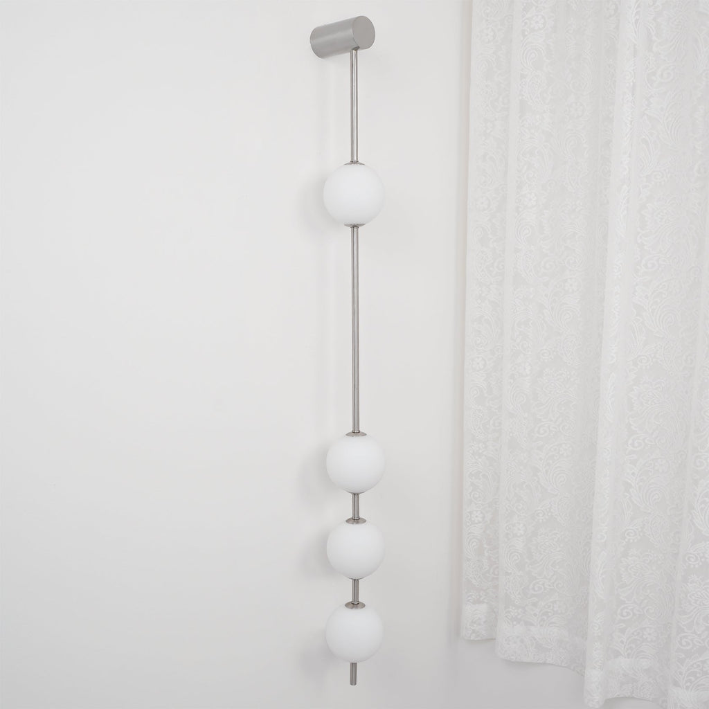 Vertical Balls Wall Lamp — Linear Sphere Chain