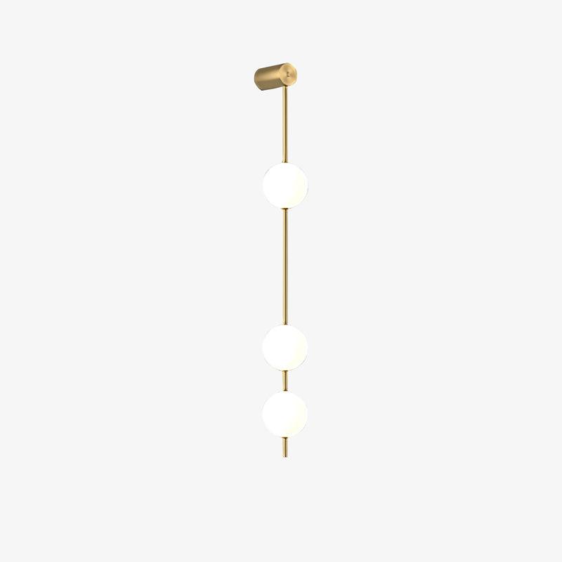 Vertical Balls Wall Lamp — Linear Sphere Chain