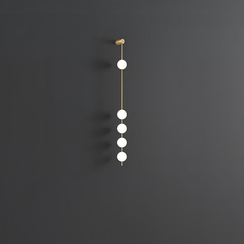 Vertical Balls Wall Lamp — Linear Sphere Chain