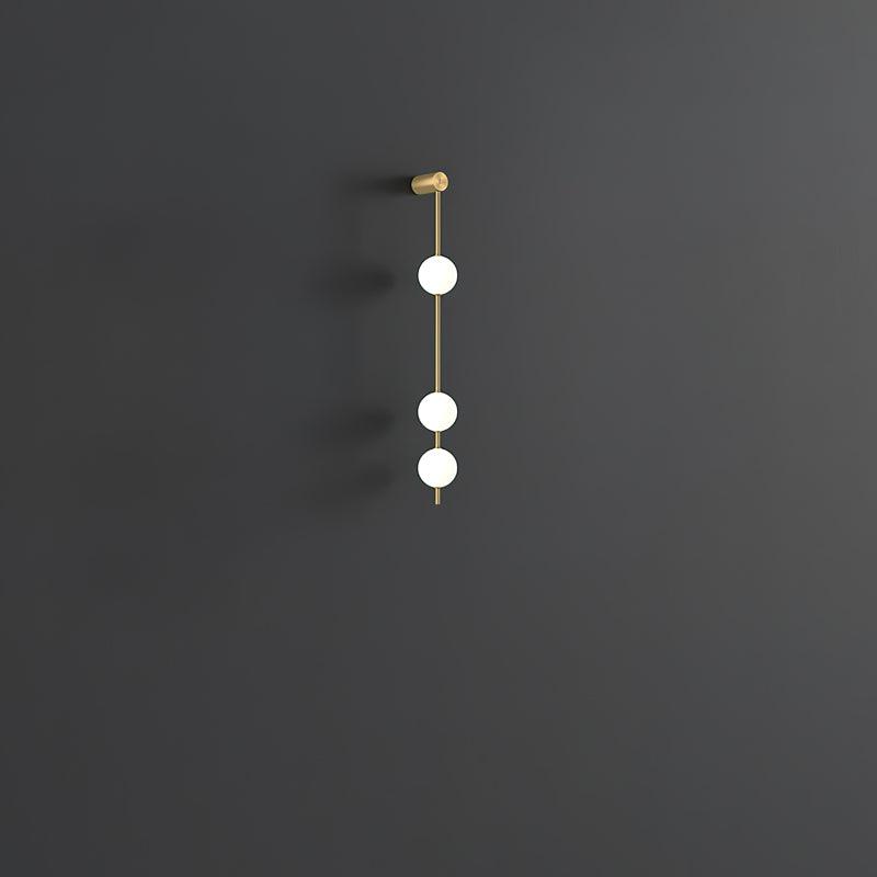 Vertical Balls Wall Lamp — Linear Sphere Chain