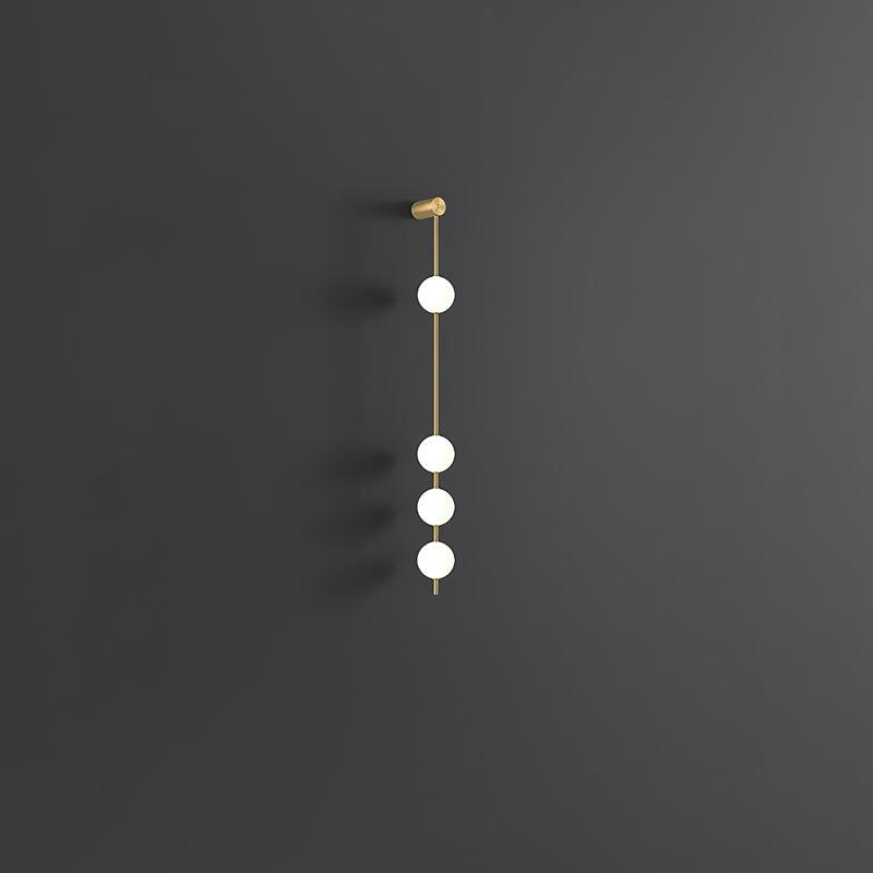 Vertical Balls Wall Lamp — Linear Sphere Chain