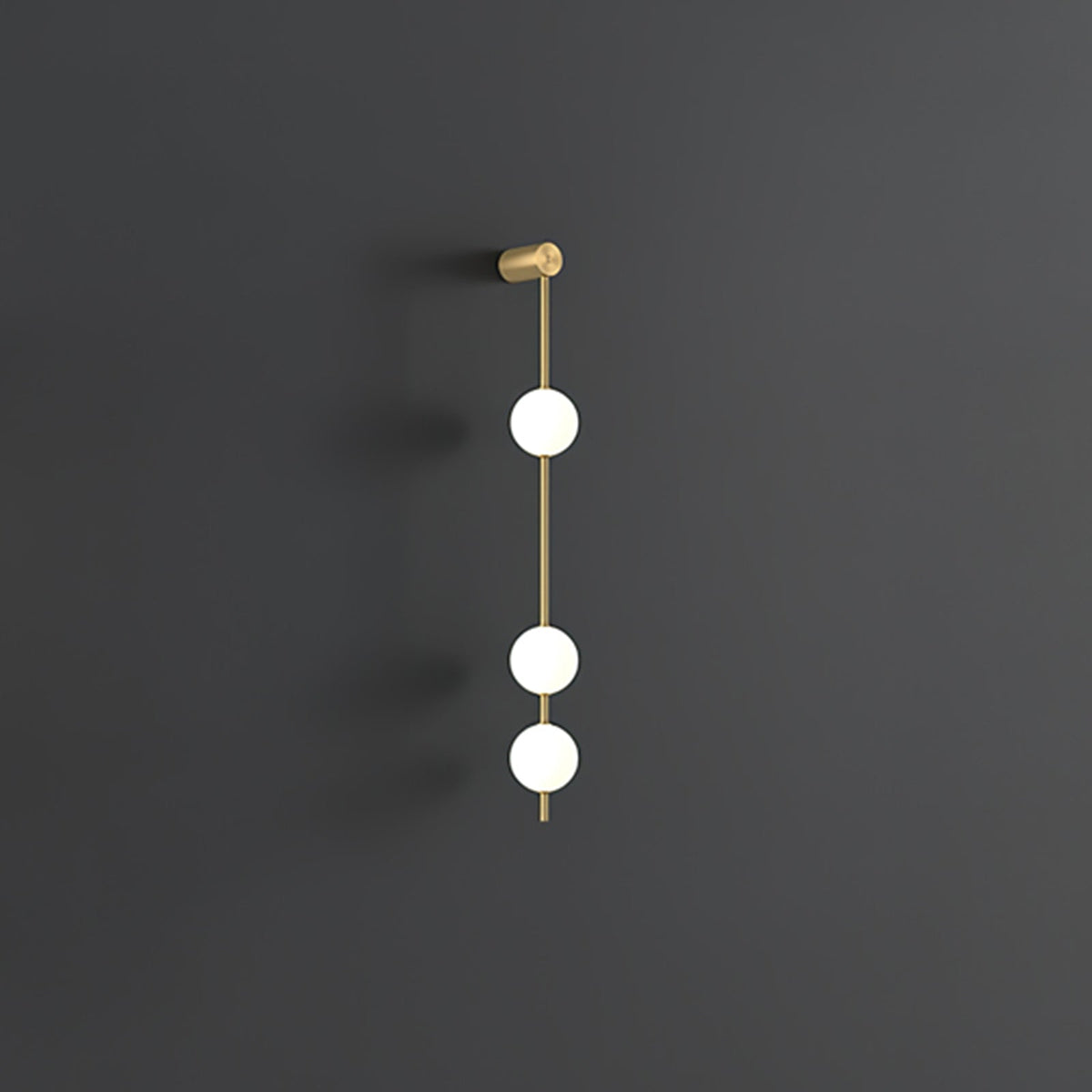Vertical Balls Wall Lamp — Linear Sphere Chain