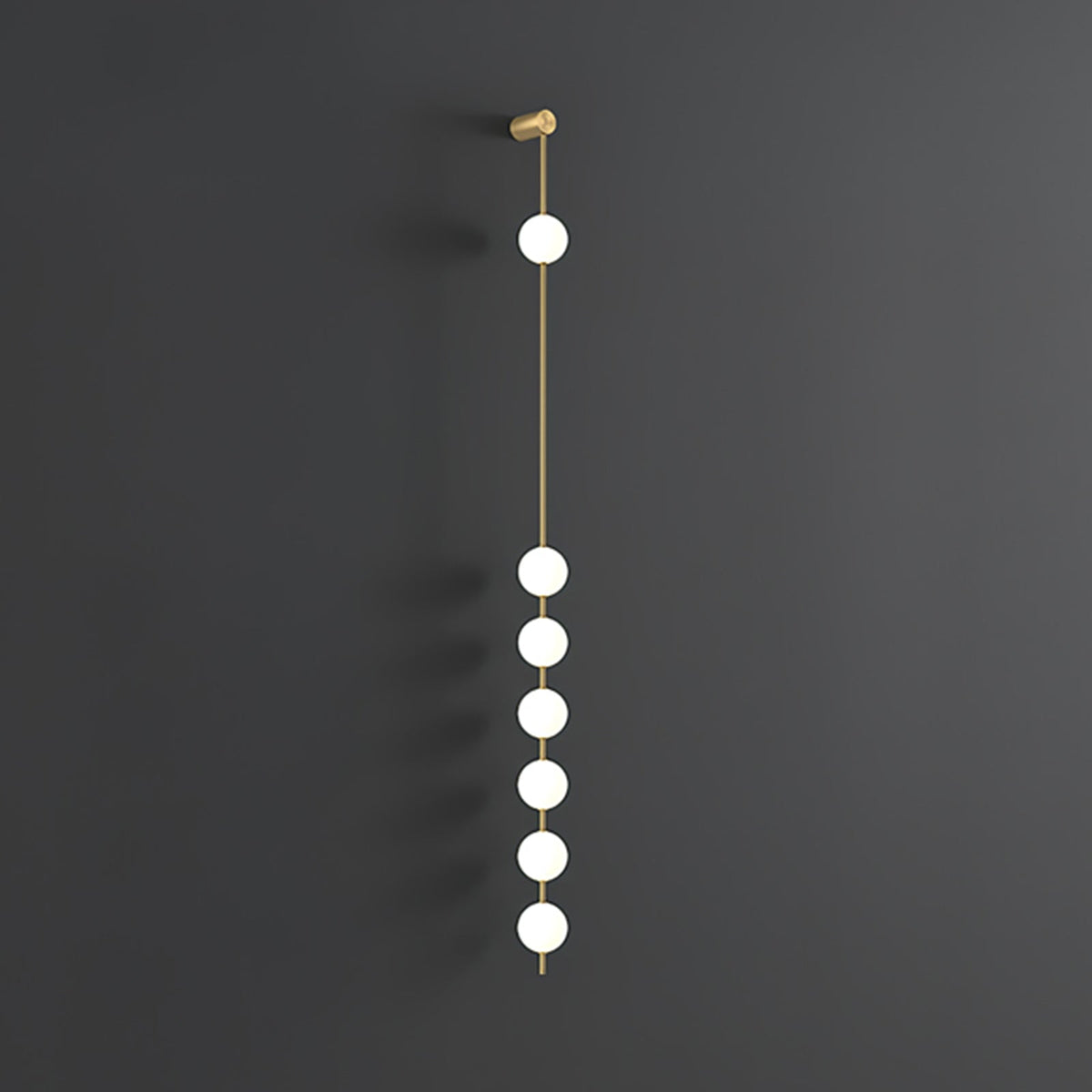 Vertical Balls Wall Lamp — Linear Sphere Chain