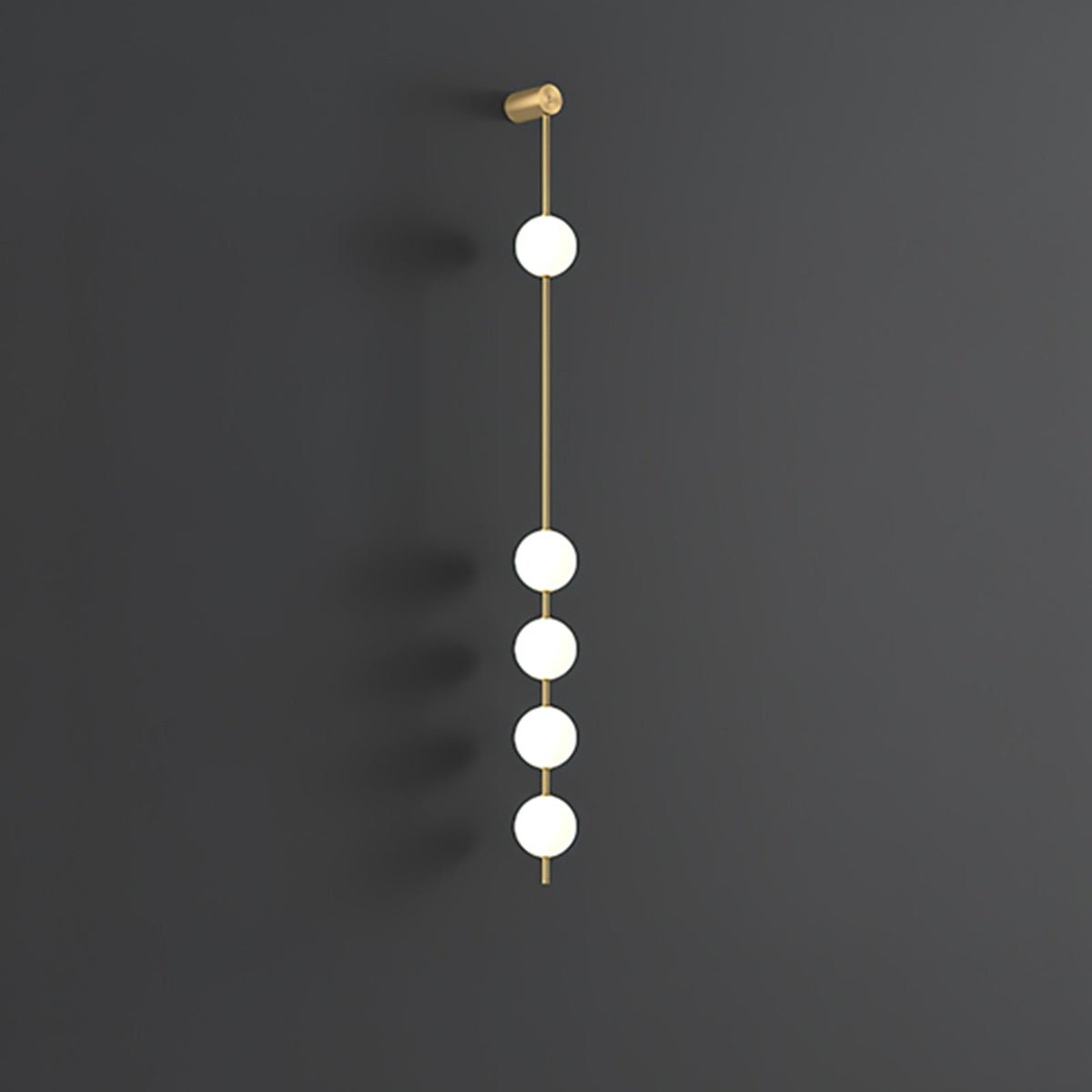 Vertical Balls Wall Lamp — Linear Sphere Chain