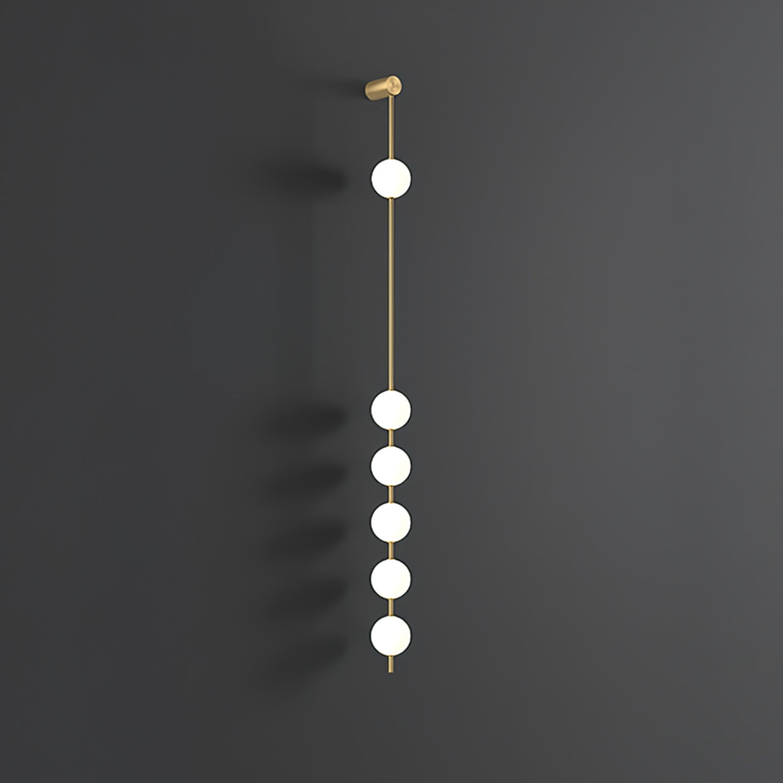 Vertical Balls Wall Lamp — Linear Sphere Chain